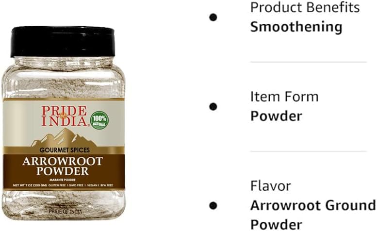 Pride of India Natural Arrowroot Powder - Image 3